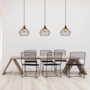 Candeeiro Wire – Preto – 30 x 30 cm