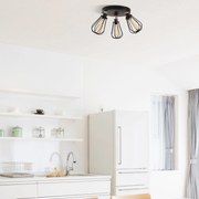 Candeeiro de Teto Fetiye – Preto e Dourado – Diâmetro 57 cm, Altura 30