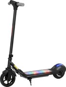 SPORTNOW Trotinete elétrica crianças 6-14 anos, ecrã LED, luzes RGB, pneus 16,51 cm, velocidade 10 km/h, arranque por impulso, preto | Aosom Portugal