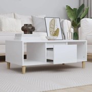 vidaXL Mesa de centro 90x50x36,5 cm derivados de madeira branco