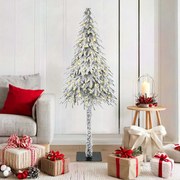 vidaXL Árvore de Natal com 150 LEDs com suporte Branco 150 cm PE e Aço