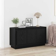 Sideboard vidaXL Preto Carvalho 102x35x55 cm Madeira de engenharia