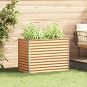vidaXL Canteiro de jardim elevado 98 x 50 x 68 cm Aço Galvanizado