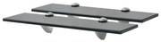 vidaXL Prateleiras flutuantes 2 pcs vidro 40x20 cm 8 mm