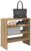 vidaXL Sapateiras 2 pcs empilháveis 60x30x30,5 cm carvalho artisiano