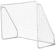 HOMCOM Baliza de Futebol para Treino 301x120x200 cm com Estrutura em Metal Epóxi Rede PP Estacas Incluídas Branco | Aosom Portugal