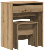 Mesa de Maquiagem com Espelho Madeira de Carvalho