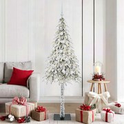 vidaXL Árvore de Natal com 300 LEDs com suporte Branco 180 cm PE e Aço