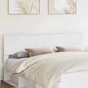 vidaXL Cabeceira com cabeceira Branco 180 cm Madeira processada