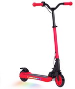 SPORTNOW Trotinete Elétrica Dobrável para Crianças 120 W Autonomia 6 km e Máximo 10 km/h com Travão Luzes LED 74x52x83-87 cm Vermelho | Aosom Portugal