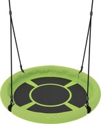 AIYAPLAY Baloiço-ninho, Baloiço de jardim redondo, suporta 150 kg, altura ajustável, Verde | Aosom Portugal