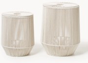 Cestos para roupa suja em corda artesanais Gabe, conjunto de 2