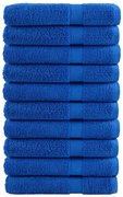 vidaXL Toalhas de sauna premium SOLUND 10 pcs 80x200 cm 600 gsm azul