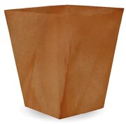 Vaso de flores colorido quadrado Polietileno CASA, JARDIM, RESTAURANTE, BAR  CALENDULA 50 RUSTIC (52x52x63 cm) - Terracota