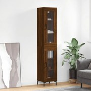 Vitrine Brenna de 180 cm - Castanho - Design Nórdico