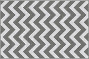 Outsunny Tapete exterior, impermeável, design reversível, fibra plástica de alta qualidade, cinzento claro+branco, 121 x 182 cm | Aosom Portugal