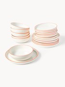 Conjunto de loiça em porcelana Facile, 6 pessoas, conjunto de 18