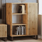 Estante Fondi loft cor carvalho artesanal