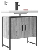 vidaXL Móvel p/ lavatório 60x33x60cm derivados madeira cinzento sonoma