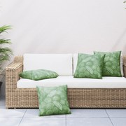 vidaXL Travesseiros 4 pcs Padrão de Folha 60x60 cm Tecido
