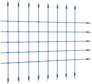 vidaXL Rede de escalada 200x150 cm azul