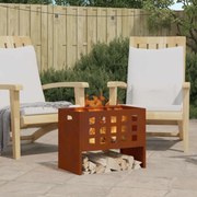 vidaXL Fire Pit Castanho 50 x 30 x 40 cm Aço