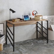 Secretária Tuna – Nogueira/Preto – 120x75x60 cm