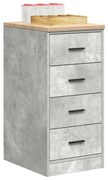 vidaXL Armário de arrumação de garagem Betão Cinzento 40x51x85 cm