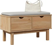 vidaXL Banco de entrada OTTA 80x40x45 cm pinho maciço