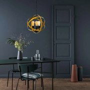 Chandelier Gezegen – Ouro e Preto – 40 cm x 90 cm