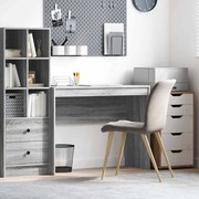 vidaXL Secretária de Computador Cinza sonoma MDF 100 x 40 x 76 cm