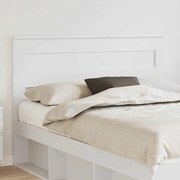 vidaXL Cabeceira com cabeceira Branco 160 cm Madeira processada