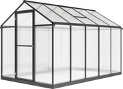 Outsunny Estufa de jardim em alumínio e policarbonato, estufa com janelas superiores ajustáveis 303x183x195cm transparente | Aosom Portugal