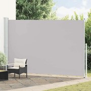 vidaXL Toldo lateral retrátil para pátio 220x500 cm cinzento