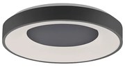 Candeeiro de teto moderno cinzento escuro com LED regulável em 3 etapas - Steffie Moderno