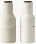 Saleiro e pimenteiro de designer com tampa em madeira de nogueira Bottle Grinder, 2 uni.