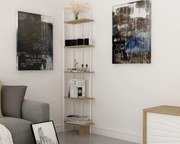 Estante Alice – Carvalho Branco – 45 cm x 180 cm x 22 cm