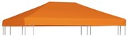 vidaXL Cobertura de gazebo 310 g/m² 4x3 m laranja