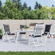 vidaXL Almofadões para cadeiras altas de jardim 4 pcs tecido antracite