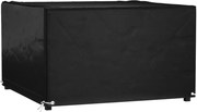 vidaXL Capa para mobília de jardim 8 ilhós 132x132x80 cm quadrado