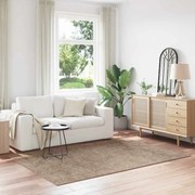 vidaXL Tapete Shaggy Antiderrapante Castanho 160 x 230 cm PP