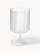 Copos de vinho artesanais com padrão em relevo Ripple, conjunto de 2