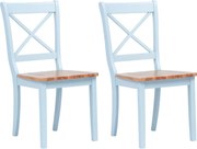 Cadeiras de jantar 2 pcs seringueira maciça cinza/madeira clara