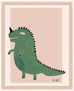 Impressão digital emoldurada Dino