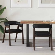vidaXL Cadeiras de Jantar 2 pcs Marrom Claro 54 x 57 x 73 cm