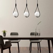 Candeeiro de Teto Mudoni – Preto – 70 x 15 cm