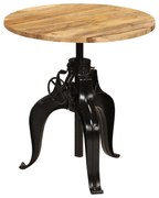 vidaXL Mesa de bar em madeira mangueira maciça 75x(76-110) cm