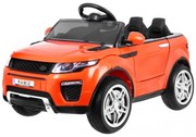 Carro elétrico para Crianças Rapid Racer 12V, Rodas de Espuma EVA Laranja