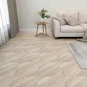 vidaXL Tábuas soalho autoadesivas 20 pcs 1,86 m² PVC bege às riscas