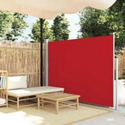 vidaXL Toldo lateral retrátil para pátio 170x300 cm vermelho